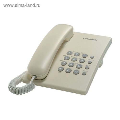 Телефон проводной Panasonic KX-TS2350RUJ бежевый