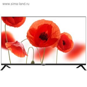 Телевизор telefunken TF-LED40S19T2s, 40", 1920x1080, 3xhdmi, 2xusb, smarttv, черный