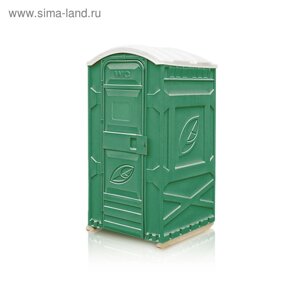 Туалетная кабина, 1.15 1.15 2.3 м, универсальная, цвет зелёный, «Эколайт Стандарт»