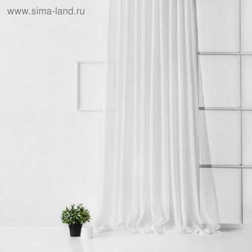 Тюль «Виви», размер 500х270 см, цвет белый