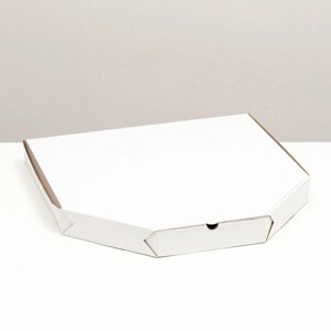 Упаковка для пиццы, белая, 42 х 42 х 4,5 см, набор 10 шт,