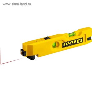 Уровень лазерный STAYER 34985, 20м, точность лазера +0,5 мм/м, точность колбы +1,5 мм/м