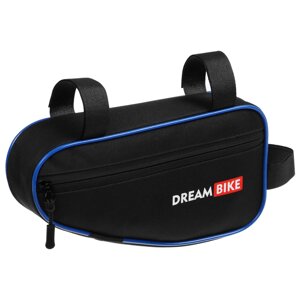 Велосумка Dream Bike под раму, 26х13.5х5, цвет чёрный/синий