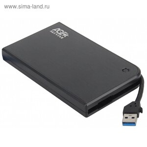 Внешний корпус для HDD/SSD AgeStar 3UB2A14 SATA II пластик/алюминий черный 2.5"