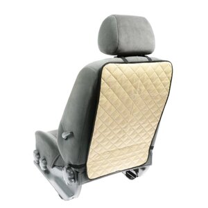 Защитная накидка на переднее сиденье, 40 60 см, оксфорд, стеганная, бежевая