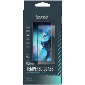 Защитное стекло BoraSCO для Huawei Y5/Honor 8S/8SPrime, полный клей, черная рамка, прозрачное