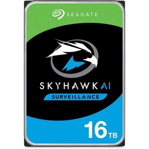 Жесткий диск Seagate SATA-III 16TB ST16000VE002 Surveillance SkyHawkAI (7200rpm) 256Mb 3.5" 102933