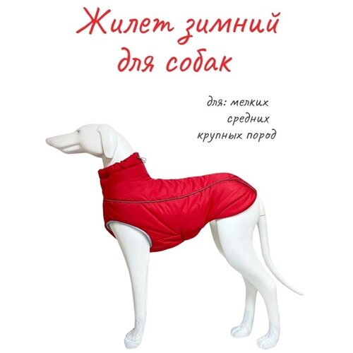 Жилет Osso «Аляска» для собак, размер 25 (ДС 23-25, ОШ 28, ОГ 32-42), красный