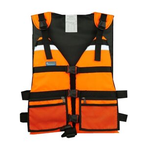 Жилет спасательный "Сибтермо" ЖС-03-О, оранжевый, размер M, ЖС -03. О. 50-60