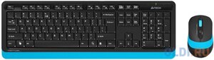 A-4Tech Клавиатура + мышь A4 Fstyler FG1010 BLUE клав: черный/синий мышь: черный/синий USB беспроводная [1147572]