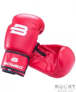Боксерские перчатки BoyBo Basic Red, 16 OZ