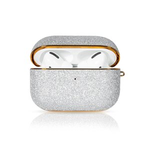 Чехол PQY Bling для Apple AirPods Pro Серебро Kingxbar Bling Series AirPods Pro Case-Silver