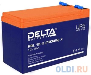 Delta HRL 12-9 X (9Ач, 12В) свинцово- кислотный аккумулятор