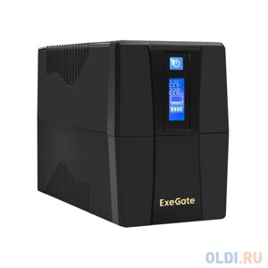 Exegate EP285568RUS ибп exegate power smart ULB-650. LCD. AVR. EURO 650VA/360W, LCD, AVR, 2 евророзетки, black