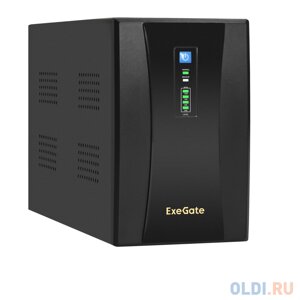 Exegate EX292613RUS ибп exegate specialpro UNB-2200. LED. AVR. 2SH. RJ. USB 2200VA/1300W, LED, AVR,2*schuko, RJ45/11, USB, металлический корпус, black&g