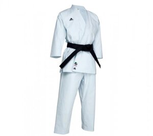 Кимоно для карате Shori Karate Uniform Kata WKF белое с черным логотипом