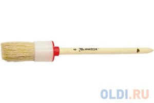 Кисть круглая №18 (60 мм), натуральная щетина, деревянная ручка MTX