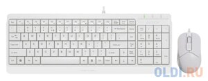 Клавиатура + мышь A4Tech Fstyler F1512 клав: белый мышь: белый USB