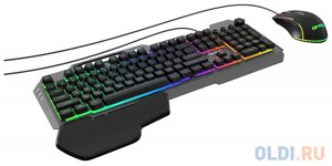 Клавиатура + мышь Оклик GMNG 700GMK клав: черный мышь: черный USB Multimedia LED
