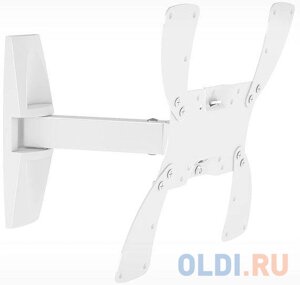 Кронштейн Holder LCDS-5020 белый для ЖК ТВ 15-40 настенный от стены 265мм наклон +15° поворот 100° до 30кг