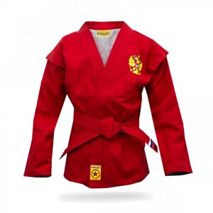 Куртка для самбо детская, облегченная, "Крепыш", Красная
