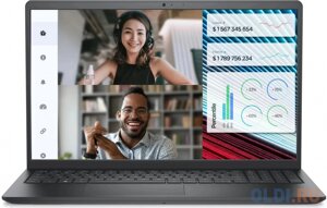 Ноутбук Dell Vostro 3520 Core i3 1215U 8Gb SSD512Gb Intel UHD Graphics 15.6 WVA FHD (1920x1080) Ubuntu black WiFi BT Cam (3520-3850)