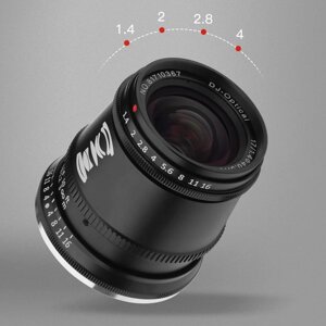 Объектив TTArtisan 17mm F1.4 X-mount Чёрный A083B