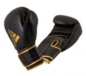 Перчатки боксерские Hybrid 80 черно-золотые, 14 унций