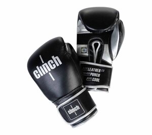 Перчатки боксерские Punch 2.0 черно-серебристые, 16 унций