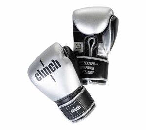 Перчатки боксерские Punch 2.0 серебристо-черные, 14 унций