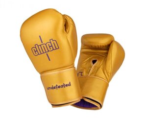 Перчатки боксерские Undefeated золотые, 16 унций