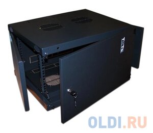 Шкаф настенный 6U Lanmaster TWT-CBWNM-6U-6X6-BK 550x600mm черный 60кг