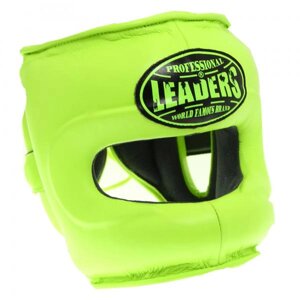 Шлем боксерский LEADERS LS с бампером Green