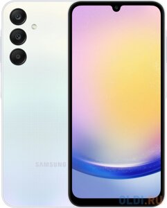 Смартфон Samsung SM-A256E Galaxy A25 256Gb 8Gb голубой моноблок 3G 4G 2Sim 6.5 1080x2340 Android 14 50Mpix 802.11 a/b/g/n/ac NFC GPS GSM900/1800