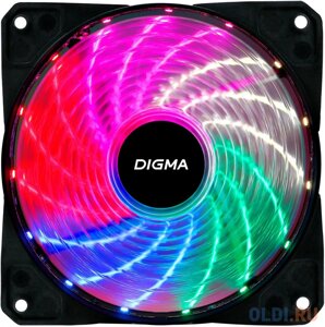 Вентилятор Digma DFAN-FRGB2 120x120x25mm 3-pin 4-pin (Molex)23dB 115gr LED Ret