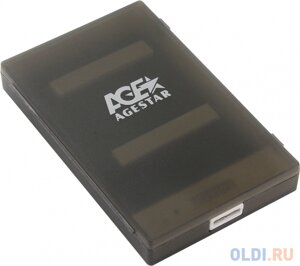 Внешний контейнер для HDD 2.5 SATA AgeStar 3UBCP1-6G USB3.0 пластик черный