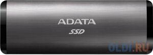 Внешний SSD диск 1.8 1 tb USB 3.1 USB type-C A-data SE760 серый ASE760-1TU32G2-CTI