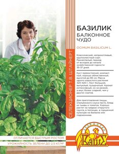 Базилик овощной Балконное чудо 0,25 гр цв. п (Штайнерт)
