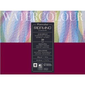 Блокнот-склейка для акварели Fabriano "Watercolour" 18х24 см 20 л 200 г