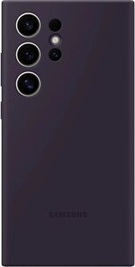 Чехол Samsung Silicone Case S24 Ultra темно-фиолетовый