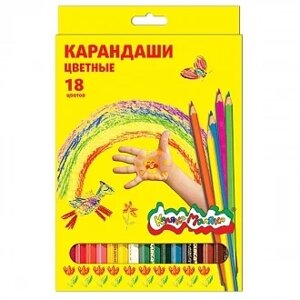 Карандаши цветные 18цвКаляка-Маляка-ККМ18 в карт. упаковке