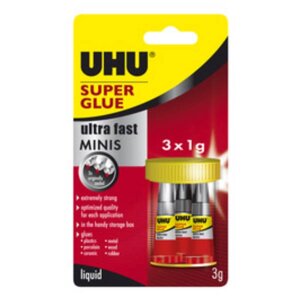 Клей универсальный UHU "Super Glue" 3 шт*1 мл