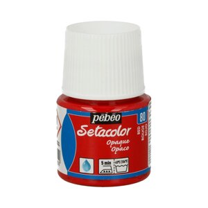 Краска для темных и светлых тканей Pebeo "Setacolor Opaque" 45 мл красный