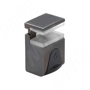 KUBIC Полкодержатель для стеклянных полок толщиной 4-9 мм, под саморез, черный никель (1 60200 50 BA)