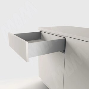 LS BOX комплект ящика 450 мм, цвет серый металлик (боковины h120 мм с направляющими открывания от нажатия) (LT120450)