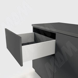 LS BOX комплект ящика 550 мм, цвет белый (боковины h173 мм с направляющими открывания от нажатия) (LT173550W)