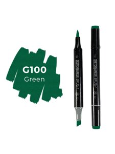 Маркер двухсторонний на спиртовой основе Sketchmarker Brush Цвет Зеленый