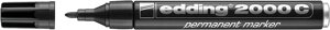 Маркер перманентный Edding "2000C" 1,5-3 мм с круглым наконечником, черный