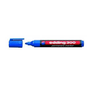 Маркер перманентный Edding "300" 1,5-3 мм с круглым наконечником, синий