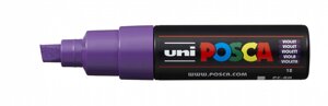 Маркер UNI "POSCA" PC-8K, до 8,0 мм, наконечник скошенный, цвет фиолетовый